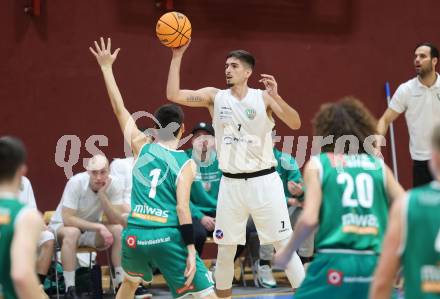 Basketball 2. Liga 2023/2024. Grunddurchgang 4. Runde.  KOS Celovec gegen Future Team Steiermark. Stefan Blazevic (KOS), Klagenfurt, am 26.10.2023.
Foto: Kuess
www.qspictures.net
---
pressefotos, pressefotografie, kuess, qs, qspictures, sport, bild, bilder, bilddatenbank