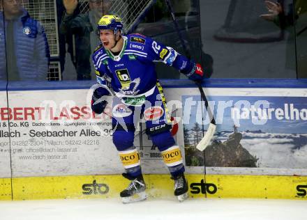 EBEL. Eishockey Bundesliga. EC VSV gegen Black Wings Linz. Torjubel Benjamin Lanzinger  (VSV),. Villach, am 27.10.2023
Foto: Kuess
www.qspictures.net
---
pressefotos, pressefotografie, kuess, qs, qspictures, sport, bild, bilder, bilddatenbank