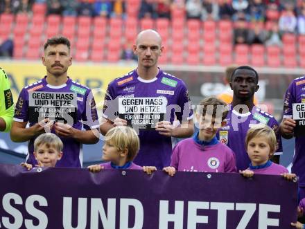 Fussball Bundesliga. SK Austria Klagenfurt gegen WSG Tirol. Christopher Wernitznig, Nicolas Wimmer, Solomon Owusu Bonnah.  Klagenfurt, am 28.10.2023.
Foto: Kuess
www.qspictures.net
---
pressefotos, pressefotografie, kuess, qs, qspictures, sport, bild, bilder, bilddatenbank