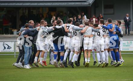 Fussball. Kaerntner Liga. Koettmannsdorf gegen Donau.  Jubel  (Koettmanndorf). Koettmannsdorf, 29.10.2023.
Foto: Kuess
www.qspictures.net
---
pressefotos, pressefotografie, kuess, qs, qspictures, sport, bild, bilder, bilddatenbank