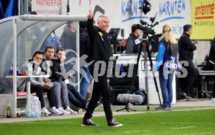 Fussball Bundesliga. SK Austria Klagenfurt gegen WSG Tirol.  Trainer Peter Pacult  (Klagenfurt).  Klagenfurt, am 28.10.2023.
Foto: Kuess
www.qspictures.net
---
pressefotos, pressefotografie, kuess, qs, qspictures, sport, bild, bilder, bilddatenbank