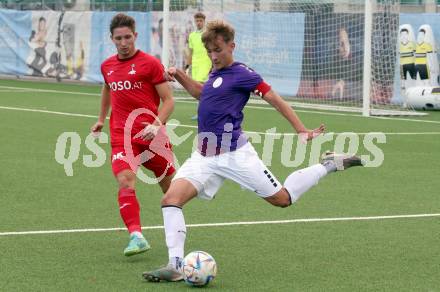 Fussball Kaerntner Liga. SK Austria Klagenfurt gegen SAK. Dennis Meschnik  (Austria Klagenfurt),   Klagenfurt, am 28.10.2023.
Foto: Kuess
---
pressefotos, pressefotografie, kuess, qs, qspictures, sport, bild, bilder, bilddatenbank