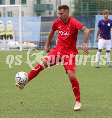 Fussball Kaerntner Liga. SK Austria Klagenfurt gegen SAK.  Marko Gajic (SAK). Klagenfurt, am 28.10.2023.
Foto: Kuess
---
pressefotos, pressefotografie, kuess, qs, qspictures, sport, bild, bilder, bilddatenbank