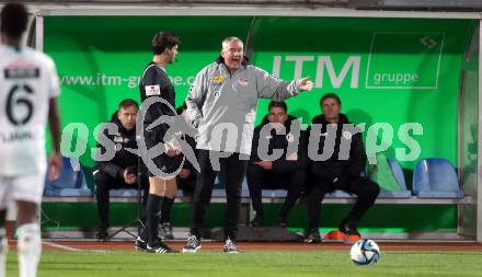 Fussball Bundesliga. WAC gegen SK Austria Klagenfurt. Trainer Peter Pacult (Klagenfurt).  Wolfsberg, am 4.11.2023.
Foto: Kuess
www.qspictures.net
---
pressefotos, pressefotografie, kuess, qs, qspictures, sport, bild, bilder, bilddatenbank