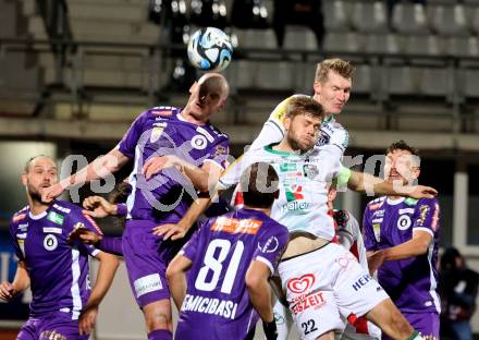 Fussball Bundesliga. WAC gegen SK Austria Klagenfurt.  Dominik Baumgartner  (WAC),   Nicolas Wimmer (Klagenfurt).  Wolfsberg, am 4.11.2023.
Foto: Kuess
www.qspictures.net
---
pressefotos, pressefotografie, kuess, qs, qspictures, sport, bild, bilder, bilddatenbank