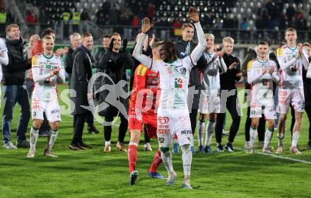 Fussball Bundesliga. WAC gegen SK Austria Klagenfurt. Jubel Mohamed Bamba   (WAC),  Wolfsberg, am 4.11.2023.
Foto: Kuess
www.qspictures.net
---
pressefotos, pressefotografie, kuess, qs, qspictures, sport, bild, bilder, bilddatenbank