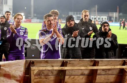 Fussball Bundesliga. WAC gegen SK Austria Klagenfurt.   Aaron Sky Schwarz, Christopher Wernitznig, Turgay Gemicibasi, Marco Knaller, Sinan Karweina  (Klagenfurt).  Wolfsberg, am 4.11.2023.
Foto: Kuess
www.qspictures.net
---
pressefotos, pressefotografie, kuess, qs, qspictures, sport, bild, bilder, bilddatenbank