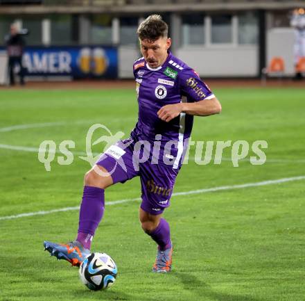 Fussball Bundesliga. WAC gegen SK Austria Klagenfurt.  Christopher Wernitznig (Klagenfurt).  Wolfsberg, am 4.11.2023.
Foto: Kuess
www.qspictures.net
---
pressefotos, pressefotografie, kuess, qs, qspictures, sport, bild, bilder, bilddatenbank