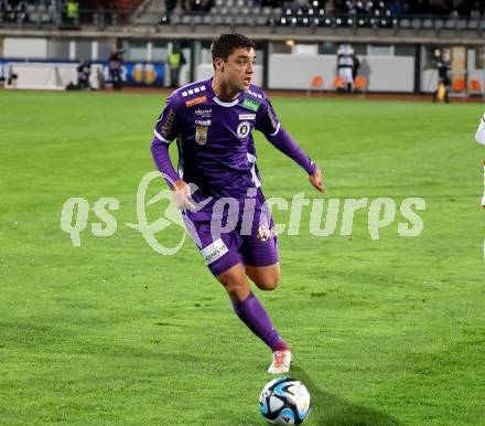 Fussball Bundesliga. WAC gegen SK Austria Klagenfurt.  Nikola Djoric (Klagenfurt).  Wolfsberg, am 4.11.2023.
Foto: Kuess
www.qspictures.net
---
pressefotos, pressefotografie, kuess, qs, qspictures, sport, bild, bilder, bilddatenbank