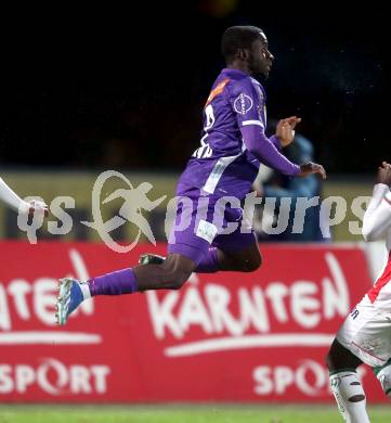 Fussball Bundesliga. WAC gegen SK Austria Klagenfurt.  Solomon Bonnah  (Klagenfurt).  Wolfsberg, am 4.11.2023.
Foto: Kuess
www.qspictures.net
---
pressefotos, pressefotografie, kuess, qs, qspictures, sport, bild, bilder, bilddatenbank