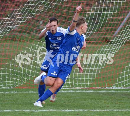 Fussball Unterliga Ost. Maria Saal gegen Annabichler SV.  Torjubel Fabian Johann Temmel  (ASV). Maria Saal, am 4.11.2023.
Foto: Kuess
www.qspictures.net
---
pressefotos, pressefotografie, kuess, qs, qspictures, sport, bild, bilder, bilddatenbank