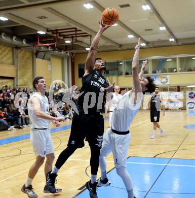 Basketball 2. Liga 2023/2024. Grunddurchgang 6. Runde.  KOS Celovec gegen Woerthersee Piraten.. Simon Siencnik  (KOS),   Marcus Holyfield (Piraten). Klagenfurt, am 11.11.2023.
Foto: Kuess
www.qspictures.net
---
pressefotos, pressefotografie, kuess, qs, qspictures, sport, bild, bilder, bilddatenbank