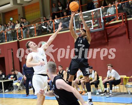 Basketball 2. Liga 2023/2024. Grunddurchgang 6. Runde.  KOS Celovec gegen Woerthersee Piraten..  Andi Smrtnik (KOS),   Shawn L. Ray (Piraten). Klagenfurt, am 11.11.2023.
Foto: Kuess
www.qspictures.net
---
pressefotos, pressefotografie, kuess, qs, qspictures, sport, bild, bilder, bilddatenbank