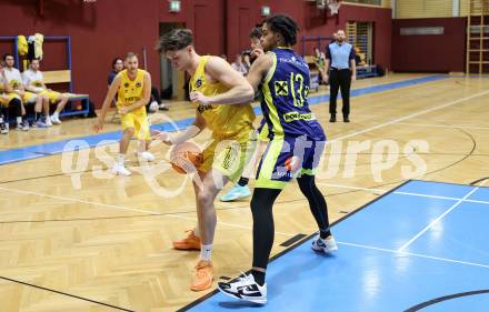 Basketball 2. Liga 2023/2024. Grunddurchgang 7. Runde.  Woerthersee Piraten gegen Future Team Steiermark.. Alexander Pirker  (Piraten),  Nikhil Sacher  (Steiermark). Klagenfurt, am 17.11.2023.
Foto: Kuess
www.qspictures.net
---
pressefotos, pressefotografie, kuess, qs, qspictures, sport, bild, bilder, bilddatenbank