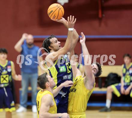 Basketball 2. Liga 2023/2024. Grunddurchgang 7. Runde.  Woerthersee Piraten gegen Future Team Steiermark.. Andreas Nuck  (Piraten),   Nikhil Sacher  (Steiermark). Klagenfurt, am 17.11.2023.
Foto: Kuess
www.qspictures.net
---
pressefotos, pressefotografie, kuess, qs, qspictures, sport, bild, bilder, bilddatenbank