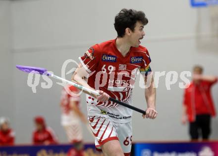 Floorball Bundesliga. KAC gegen VSV.   Nikita Muench (KAC),  Klagenfurt, 25.11.2023.
Foto: Kuess
www.qspictures.net
---
pressefotos, pressefotografie, kuess, qs, qspictures, sport, bild, bilder, bilddatenbank