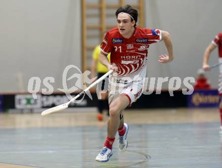 Floorball Bundesliga. KAC gegen VSV.  Nico Jellen  (KAC),   Klagenfurt, 25.11.2023.
Foto: Kuess
www.qspictures.net
---
pressefotos, pressefotografie, kuess, qs, qspictures, sport, bild, bilder, bilddatenbank