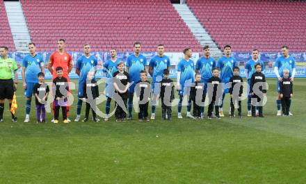 Fussball Laenderspiel Amateure. Oesterreich gegen Slowenien.   Klagenfurt, am 26.11.2023.
Foto: Kuess
www.qspictures.net
---
pressefotos, pressefotografie, kuess, qs, qspictures, sport, bild, bilder, bilddatenbank