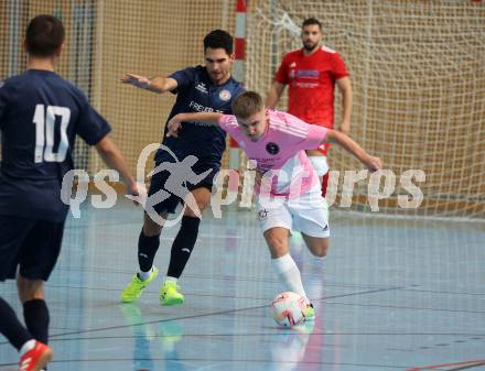 Futsal. Carinthia Flamengo Futsal Club gegen LPSV-Kaernten.  Smajl Delic  (C.F.F.C),  Dejan Cavka  (LPSV). Klagenfurt, 26.11.2023.
Foto: Kuess
www.qspictures.net
---
pressefotos, pressefotografie, kuess, qs, qspictures, sport, bild, bilder, bilddatenbank