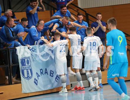 Futsal. FUTSAL versli.at Klagenfurt gegen FC Diamant Linz.   Jubel  (Linz). Klagenfurt, 26.11.2023.
Foto: Kuess
www.qspictures.net
---
pressefotos, pressefotografie, kuess, qs, qspictures, sport, bild, bilder, bilddatenbank