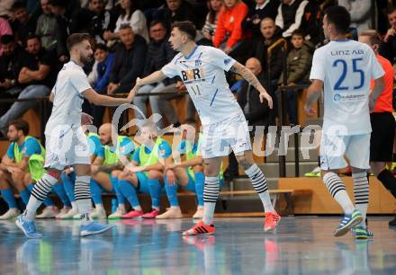 Futsal. FUTSAL versli.at Klagenfurt gegen FC Diamant Linz.   Torjubel (Linz). Klagenfurt, 26.11.2023.
Foto: Kuess
www.qspictures.net
---
pressefotos, pressefotografie, kuess, qs, qspictures, sport, bild, bilder, bilddatenbank