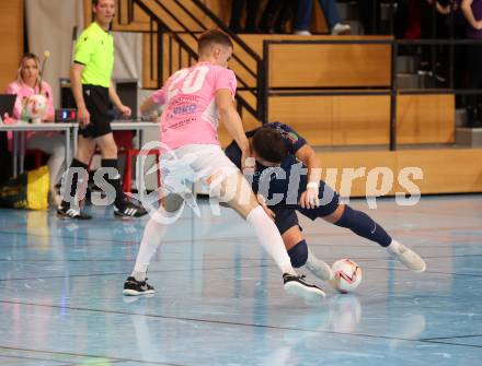 Futsal. Carinthia Flamengo Futsal Club gegen LPSV-Kaernten.  Faris Buljubasic  (C.F.F.C),    Ivan Krnjic (LPSV). Klagenfurt, 26.11.2023.
Foto: Kuess
www.qspictures.net
---
pressefotos, pressefotografie, kuess, qs, qspictures, sport, bild, bilder, bilddatenbank