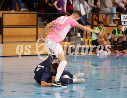 Futsal. Carinthia Flamengo Futsal Club gegen LPSV-Kaernten.  Faris Buljubasic  (C.F.F.C),    Ivan Krnjic (LPSV). Klagenfurt, 26.11.2023.
Foto: Kuess
www.qspictures.net
---
pressefotos, pressefotografie, kuess, qs, qspictures, sport, bild, bilder, bilddatenbank