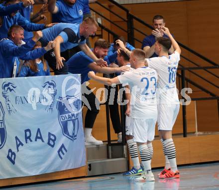 Futsal. FUTSAL versli.at Klagenfurt gegen FC Diamant Linz.   Jubel  (Linz). Klagenfurt, 26.11.2023.
Foto: Kuess
www.qspictures.net
---
pressefotos, pressefotografie, kuess, qs, qspictures, sport, bild, bilder, bilddatenbank