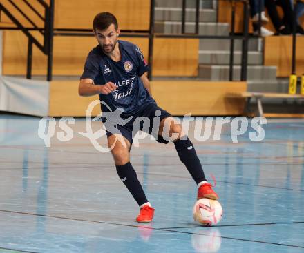 Futsal. Carinthia Flamengo Futsal Club gegen LPSV-Kaernten.  Samir Nuhanovic  (LPSV). Klagenfurt, 26.11.2023.
Foto: Kuess
www.qspictures.net
---
pressefotos, pressefotografie, kuess, qs, qspictures, sport, bild, bilder, bilddatenbank