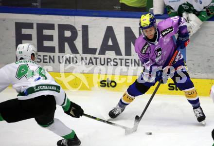 EBEL. Eishockey Bundesliga. EC VSV gegen HK Olimpija Ljubljana.  John Hughes,   (VSV). Villach, am 28.11.2023
Foto: Kuess
www.qspictures.net
---
pressefotos, pressefotografie, kuess, qs, qspictures, sport, bild, bilder, bilddatenbank