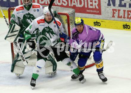 EBEL. Eishockey Bundesliga. EC VSV gegen HK Olimpija Ljubljana.  Robert Sabolic,  (VSV),     Taneli Ronkainen (Ljubljana). Villach, am 28.11.2023
Foto: Kuess
www.qspictures.net
---
pressefotos, pressefotografie, kuess, qs, qspictures, sport, bild, bilder, bilddatenbank