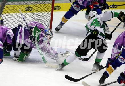 EBEL. Eishockey Bundesliga. EC VSV gegen HK Olimpija Ljubljana.  Rene Swette,  (VSV),    Jan Cosic  (Ljubljana). Villach, am 28.11.2023
Foto: Kuess
www.qspictures.net
---
pressefotos, pressefotografie, kuess, qs, qspictures, sport, bild, bilder, bilddatenbank