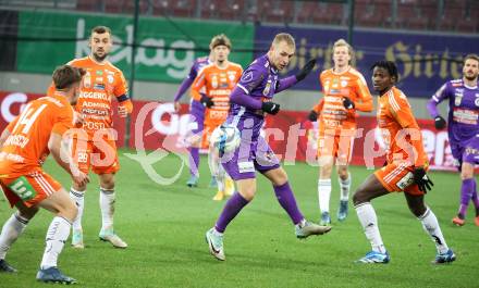 Fussball Bundesliga. SK Austria Klagenfurt gegen TSV Egger Glas Hartberg. Florian Jaritz  (Klagenfurt).   Klagenfurt, am 4.12.2023.
Foto: Kuess
---
pressefotos, pressefotografie, kuess, qs, qspictures, sport, bild, bilder, bilddatenbank