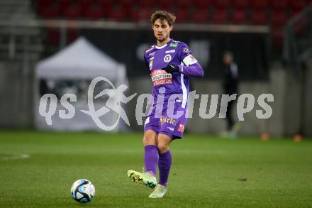 Fussball Bundesliga. SK Austria Klagenfurt gegen TSV Egger Glas Hartberg. Thorsten Mahrer  (Klagenfurt).   Klagenfurt, am 4.12.2023.
Foto: Kuess
---
pressefotos, pressefotografie, kuess, qs, qspictures, sport, bild, bilder, bilddatenbank