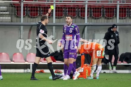 Fussball Bundesliga. SK Austria Klagenfurt gegen TSV Egger Glas Hartberg.  Schiedsrichter Harald Lechner, Andrew Irving (Klagenfurt).   Klagenfurt, am 4.12.2023.
Foto: Kuess
---
pressefotos, pressefotografie, kuess, qs, qspictures, sport, bild, bilder, bilddatenbank