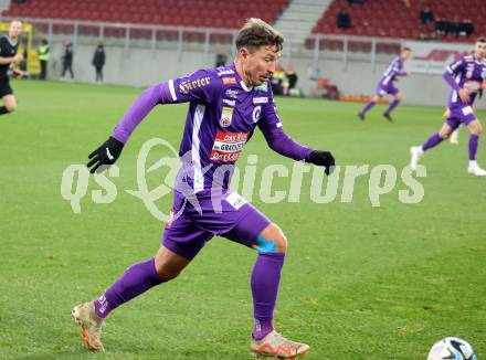 Fussball Bundesliga. SK Austria Klagenfurt gegen TSV Egger Glas Hartberg.  Christopher Wernitznig (Klagenfurt).   Klagenfurt, am 4.12.2023.
Foto: Kuess
---
pressefotos, pressefotografie, kuess, qs, qspictures, sport, bild, bilder, bilddatenbank