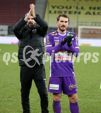 Fussball Bundesliga. SK Austria Klagenfurt gegen TSV Egger Glas Hartberg.  Sandro Zakany, Turgay Gemicibasi (Klagenfurt).   Klagenfurt, am 4.12.2023.
Foto: Kuess
---
pressefotos, pressefotografie, kuess, qs, qspictures, sport, bild, bilder, bilddatenbank