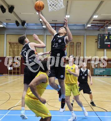 Basketball 2. Bundesliga. Woerthersee Piraten gegen Vienna United. Noah Oguamalam (Vienna United).  Klagenfurt, am 8.12.2023.
Foto: Kuess
---
pressefotos, pressefotografie, kuess, qs, qspictures, sport, bild, bilder, bilddatenbank