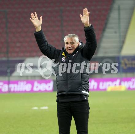 Fussball Bundesliga. SK Austria Klagenfurt gegen FK Austria Wien.   Trainer Peter Pacult (Klagenfurt). Klagenfurt, am 9.12.2023.
Foto: Kuess
---
pressefotos, pressefotografie, kuess, qs, qspictures, sport, bild, bilder, bilddatenbank