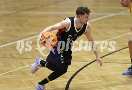 Basketball 2. Bundesliga. Woerthersee Piraten gegen Vienna United. David Wrumnig (Vienna United), . Klagenfurt, am 8.12.2023.
Foto: Kuess
---
pressefotos, pressefotografie, kuess, qs, qspictures, sport, bild, bilder, bilddatenbank