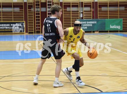 Basketball 2. Bundesliga. Woerthersee Piraten gegen Vienna United. Shawn L. Ray (Piraten), Marius Witzmann (Vienna United). Klagenfurt, am 8.12.2023.
Foto: Kuess
---
pressefotos, pressefotografie, kuess, qs, qspictures, sport, bild, bilder, bilddatenbank