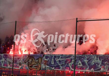 Fussball. Bundesliga. SK Austria Klagenfurt gegen Austria Wien.  Fans   (Wien). Klagenfurt, 9.12.2023.
Foto: Kuess
---
pressefotos, pressefotografie, kuess, qs, qspictures, sport, bild, bilder, bilddatenbank