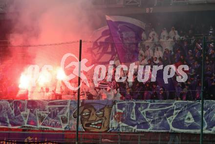 Fussball. Bundesliga. SK Austria Klagenfurt gegen Austria Wien.    Fans   (Wien). Klagenfurt, 9.12.2023.
Foto: Kuess
---
pressefotos, pressefotografie, kuess, qs, qspictures, sport, bild, bilder, bilddatenbank