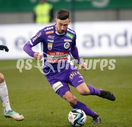 Fussball. Bundesliga. SK Austria Klagenfurt gegen Austria Wien.   Till Schumacher  (Austria Klagenfurt). Klagenfurt, 9.12.2023.
Foto: Kuess
---
pressefotos, pressefotografie, kuess, qs, qspictures, sport, bild, bilder, bilddatenbank