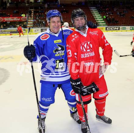 Eishockey Revival. Legenden Turnier. Alexander Antonitsch (VSV), Gernot Kulis (KAC).. Villach, am 16.12.2023.
Foto: Kuess
---
pressefotos, pressefotografie, kuess, qs, qspictures, sport, bild, bilder, bilddatenbank