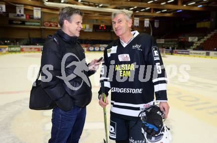 Eishockey Legenden Turnier. Christian Reichel, Klaus Augenthaler. Villach, am 16.12.2023.
Foto: Kuess

---
pressefotos, pressefotografie, kuess, qs, qspictures, sport, bild, bilder, bilddatenbank