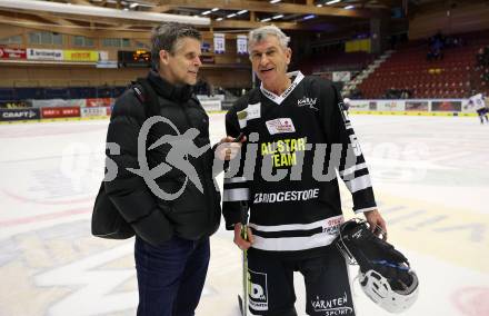 Eishockey Legenden Turnier. Christian Reichel, Klaus Augenthaler. Villach, am 16.12.2023.
Foto: Kuess
---
pressefotos, pressefotografie, kuess, qs, qspictures, sport, bild, bilder, bilddatenbank