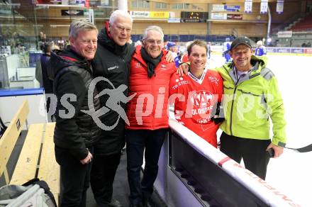 Eishockey Revival. Legenden Turnier. Arno Arthofer, Anton Polster, Dieter Kalt, Dieter Kalt, Otto Konrad. Villach, am 16.12.2023.
Foto: Kuess
---
pressefotos, pressefotografie, kuess, qs, qspictures, sport, bild, bilder, bilddatenbank