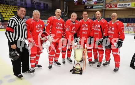 Eishockey Revival. Legenden Turnier. Hans Sulzer, Guenther Koren, Erich Solderer, Gernot Kulis, Herbert Ratz, Ewald Tuermer. Villach, am 16.12.2023.
Foto: Kuess
---
pressefotos, pressefotografie, kuess, qs, qspictures, sport, bild, bilder, bilddatenbank