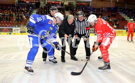 Eishockey Revival. Legenden Turnier. Buergermeister Guenther Albel, Landeshauptmann Peter Kaiser., Buergermeister Christian Scheider .. Villach, am 16.12.2023.
Foto: Kuess
---
pressefotos, pressefotografie, kuess, qs, qspictures, sport, bild, bilder, bilddatenbank